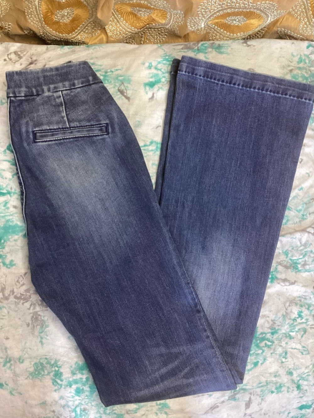 Vtg Miss Me Dark Blue High-Rise Leg Jeans with Sailor/Military Style Buttons 25 - Picture 2 of 11